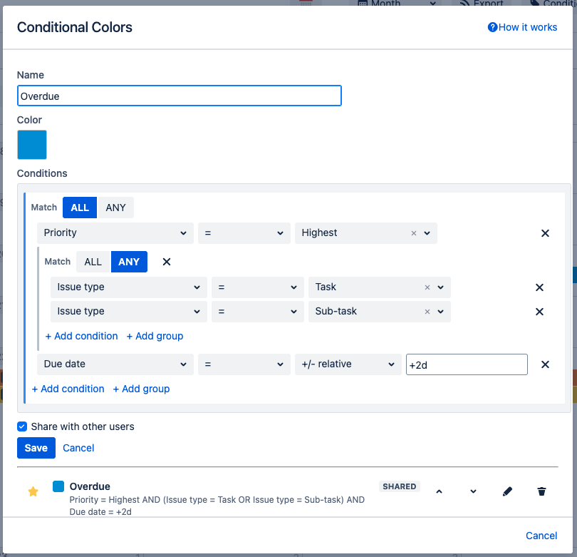 Create a Conditional Color Rule