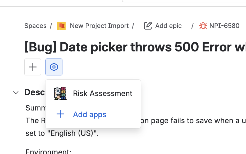 Enable Risk Assessment Panel