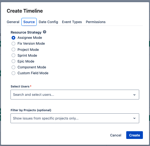 Assignee Source Configuration