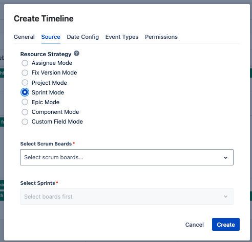 Sprint Source Configuration
