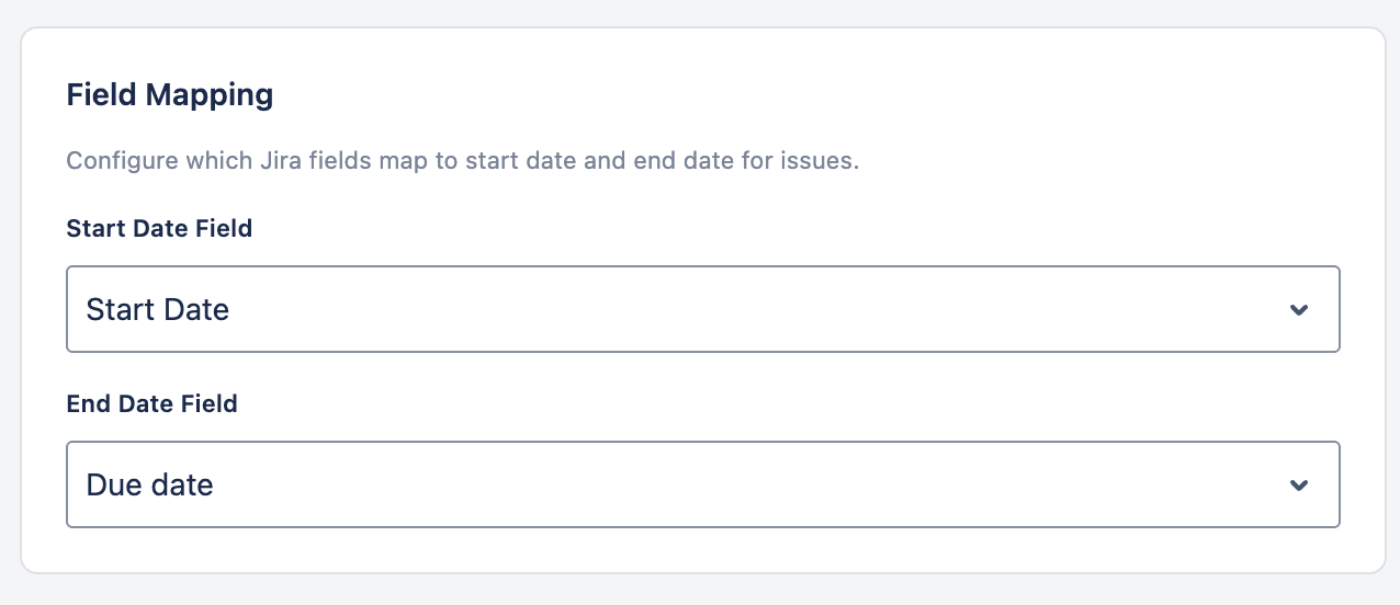 Field Mapping Configuration